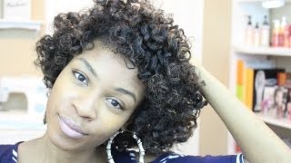 Flat Twist Out On Dry Natural Hair Perm Rods Perm Rod Tutorial