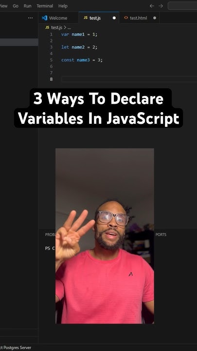 3 Ways To Declare Variables In JavaScript #javascript - YouTube