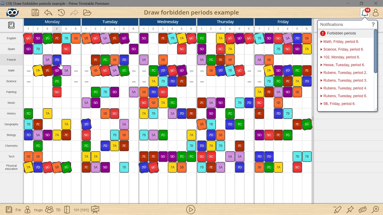 how to see a single day in prime timetable