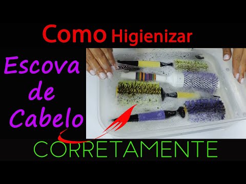 Como HIGIENIZAR escova de cabelo?-Como LIMPAR / ESTERILIZAR escova de cabelo?