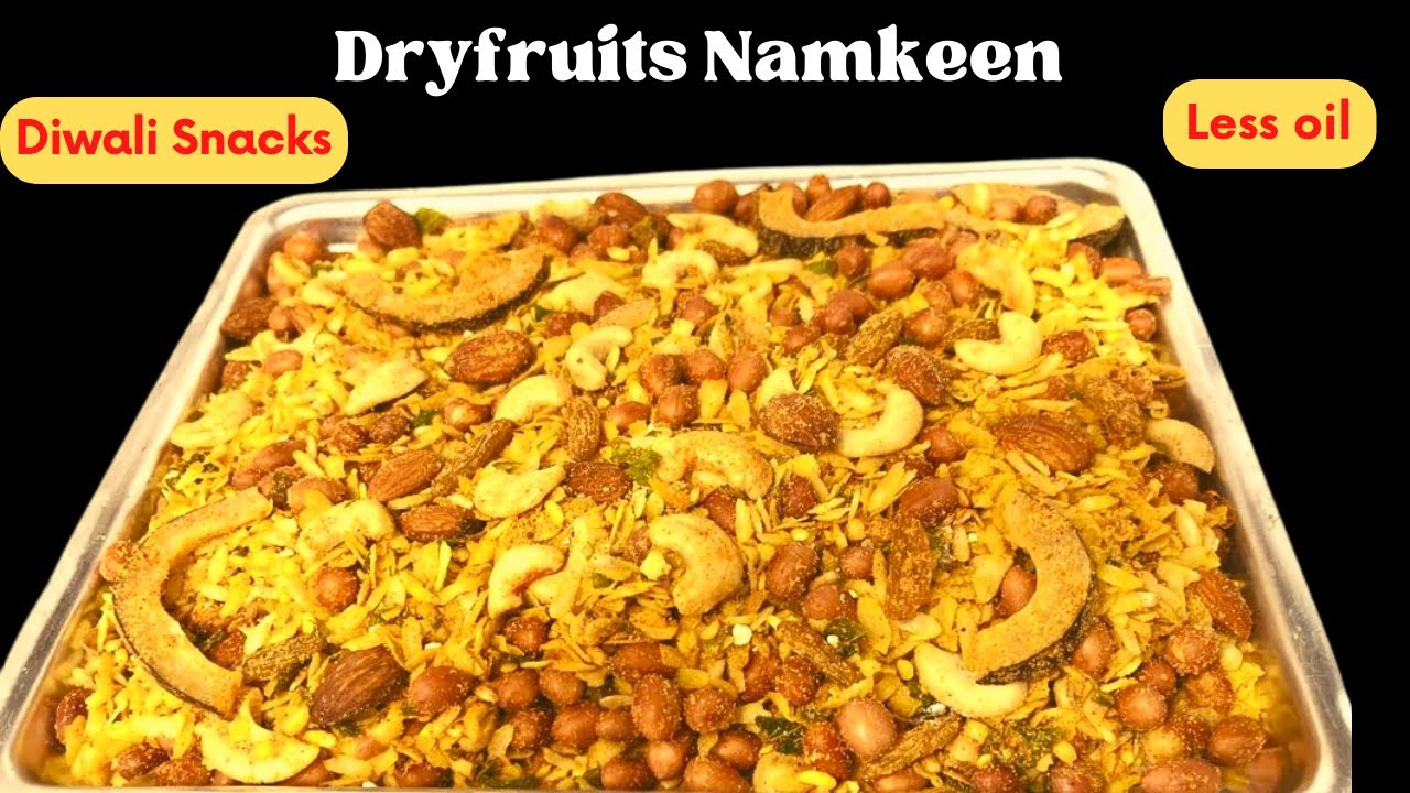Dry fruits Namkeen Poha Chivda Namkeen Diwali Snacks Recipe YouTube