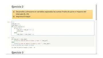 Python Jupyter, problemas resueltos: Iteraciones Problemas 2,3 y 4