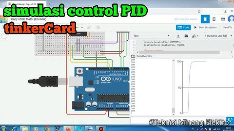 simulasi kontrol posisi pada motor dc mengunakan PID || tinkercard #tugaskuliah