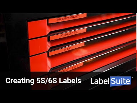 Creating 5S/6S Labels & Signs with LabelSuite™ - YouTube
