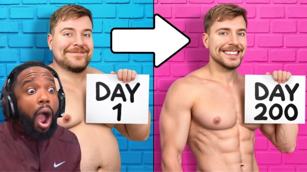 Reacting To MrBeast Lose 100 LBs, Win $250,000!