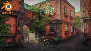 : Made with Blender - Town (Stylize) - Timelapse