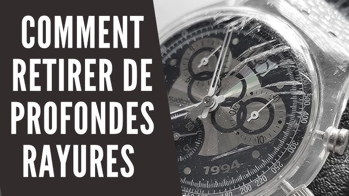 Verre minéral : enlever les rayures sur le verre de montre ⋆ Montre l'heure