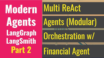 LangGraph: Advanced Multi Modular ReAct Agents Workflow w Tools Memory LangChain & LangSmith Part 2