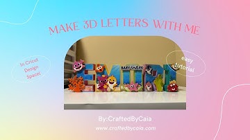 Make 3d letters w/ me using CRICUT Design Space