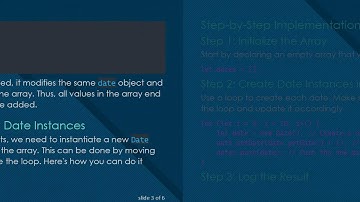 How to Properly Create an Array of Date Objects in JavaScript
