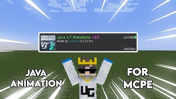 Java Animation Mod For MCPE 1.21+ 🤯
