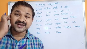 Keywords In Python Programming || python reserved words