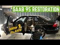 Cheap SAAB 95 Aero Gets NEW GLASS And DEEP CLEANING