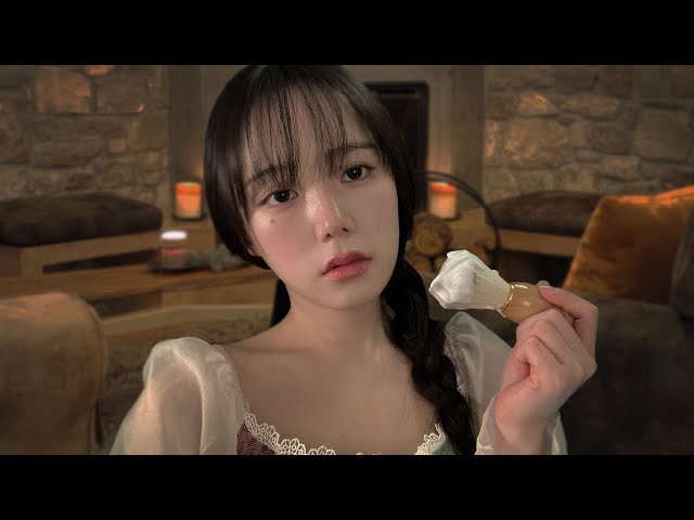 ASMR Barber Shop Roleplay in Snowy Forest (shaving, skin care)