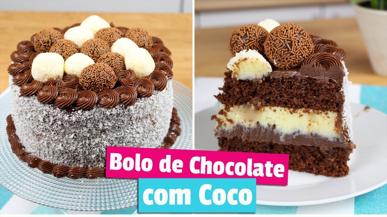 Introduzir imagem 100+ imagen bolo chocolate e coco - br.thptnvk.edu.vn