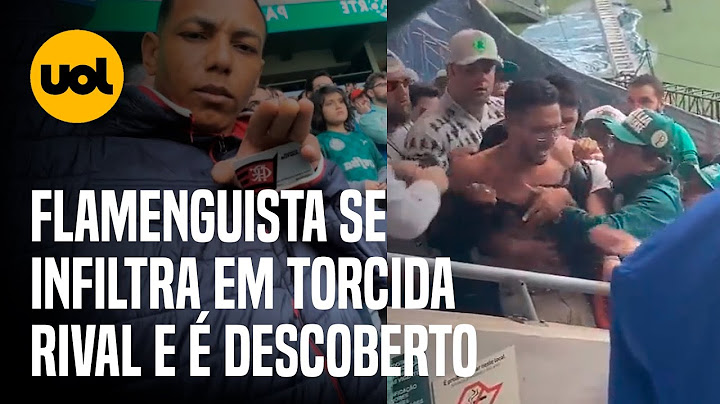 FLAMENGUISTA infiltrado na torcida do PALMEIRAS é descoberto e AGREDIDO