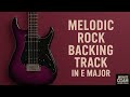 Melodic Rock Backing Track in E Major