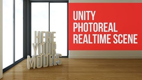 Unity photoreal realtime interior scene