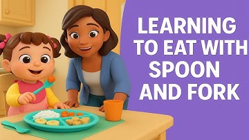 Learn to Eat with Spoon and Fork | Toddler Mealtime Skills
