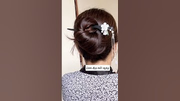 Búi tóc sang chảnh dự tiệc #shorts