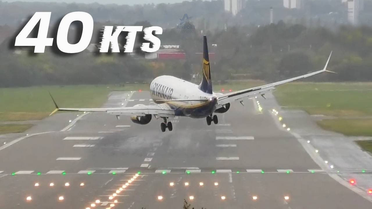 Skilled Pilots Crosswind Landings ✈️ 40 KNOT at Birmingham Airport ( BHX )