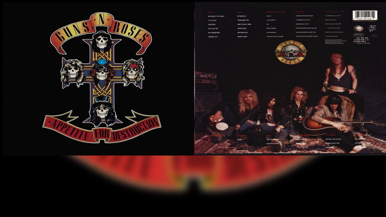 Guns N' Roses - Welcome to the jungle (Guitar Backing track) (Original vocal)