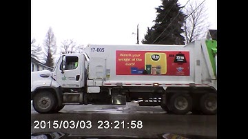 Emterra Recycling Truck Near Crash