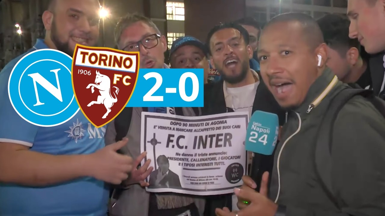 Napoli Torino 2-0 💙🤩 PRIMO POSTO: guardate la REAZIONE dei NAPOLETANI!
