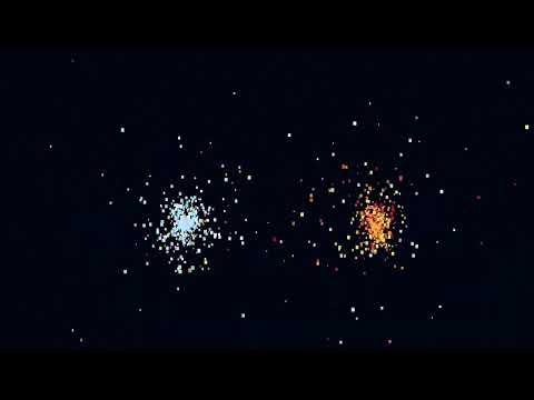 JavaScript 2D "Galaxy" Collision (WITH CODE)