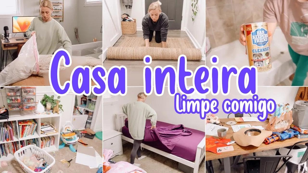 FAXINA COMPLETA COMIGO // MOTIVAÇÃO PARA LIMPAR // ROTINA DE DOMINGO // BECKY MOSS