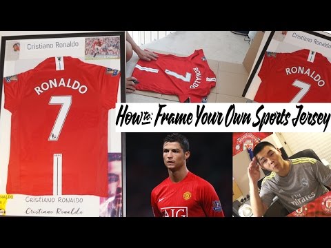 framing a football jersey youtube