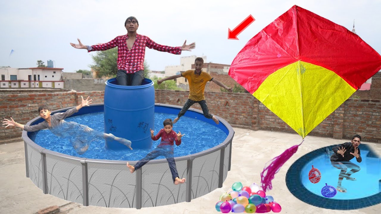 Kite Vs Desi Swemming Pool | Gudda
