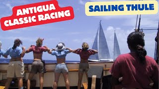 Velsheda vs Windrose vs other beautiful classic yachts in Antigua Classic Racing