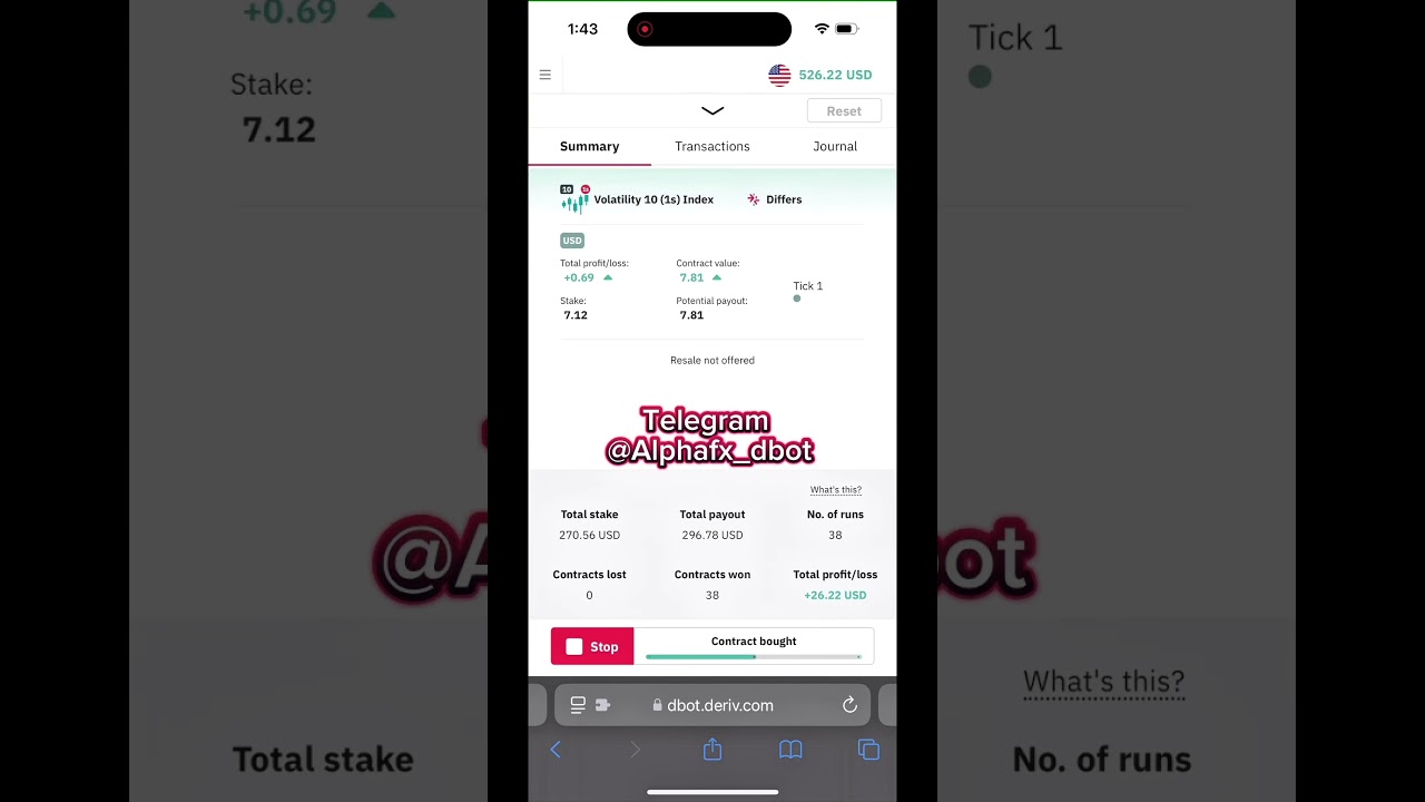 Le Bot Deriv Peut-il Vraiment Gagner ? Résultats Réels en Moins de 15 Minutes !