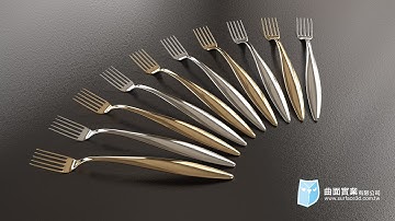 [Rhino SubD 教學] - SubD基礎操作 - 叉子 - Rhino SubD 繪製 - Rhino SubD Tutorial