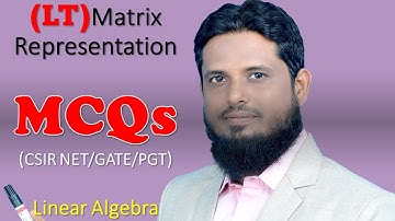 MCQ 41 Linear transformation #matrix_representation #finding_image_of_linear_transformation