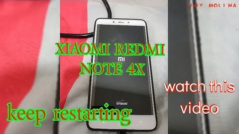 XIAOMI REDMI NOTE 4x restart problem or automatically restart  quite often?