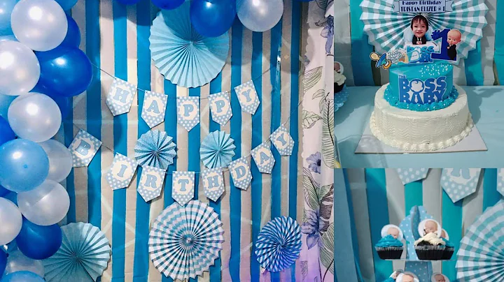 Boss Baby Christening and Birthday Decoration | Party Ideas at Home