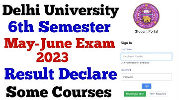 delhi university sixth semester result declare 2023 | du sixth semester may June exam result declare