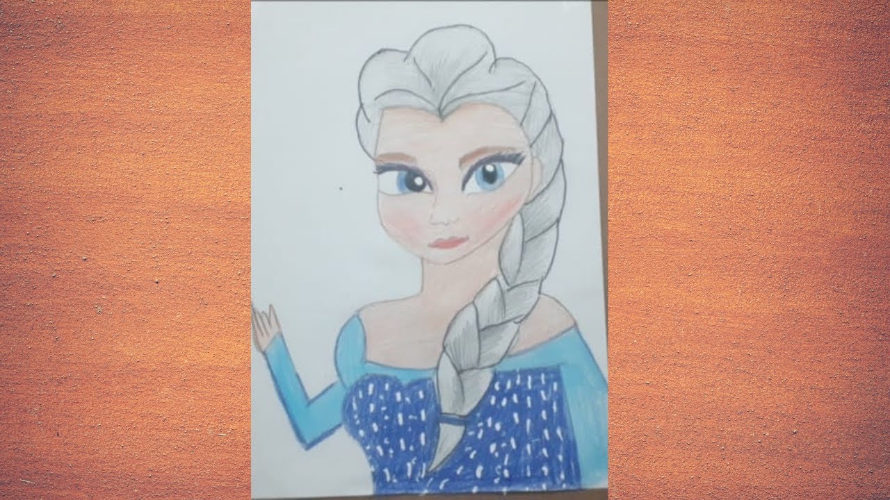  frozendrawing pencilart elsadrawing How to draw frozen easily - YouTube