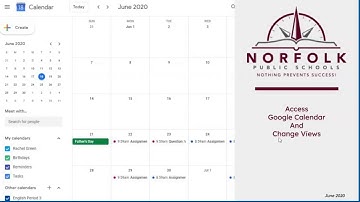 Google Calendar - Access and Change Views