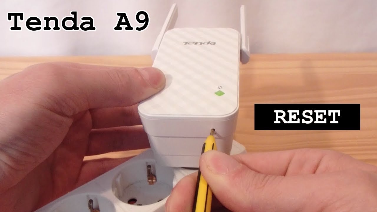 Tenda A9 Wi-Fi Extender • Factory Reset - YouTube