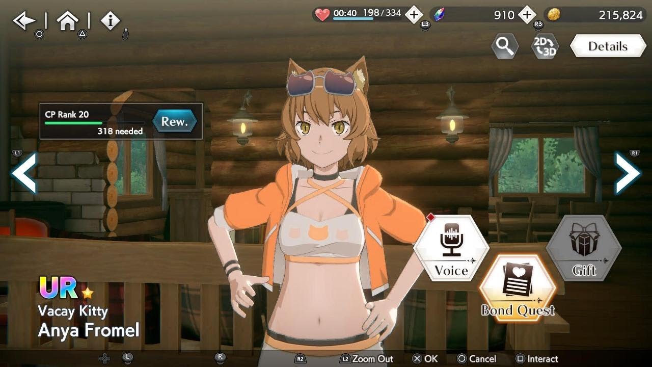 PS5 - DanMachi BATTLE CHRONICLE - UR Vacay Kitty Anya Fromel - Bond Quests