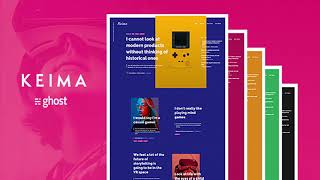 Keima - Multicolor Ghost Blog Theme | Themeforest Website Templates and Themes