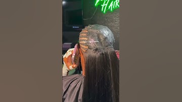 Braids on one side, quick weave on the other 😮‍💨✨ #shorts