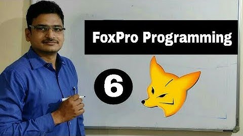 Foxpro Programming Part 3 - Uses of Character (By Ashish Sir)