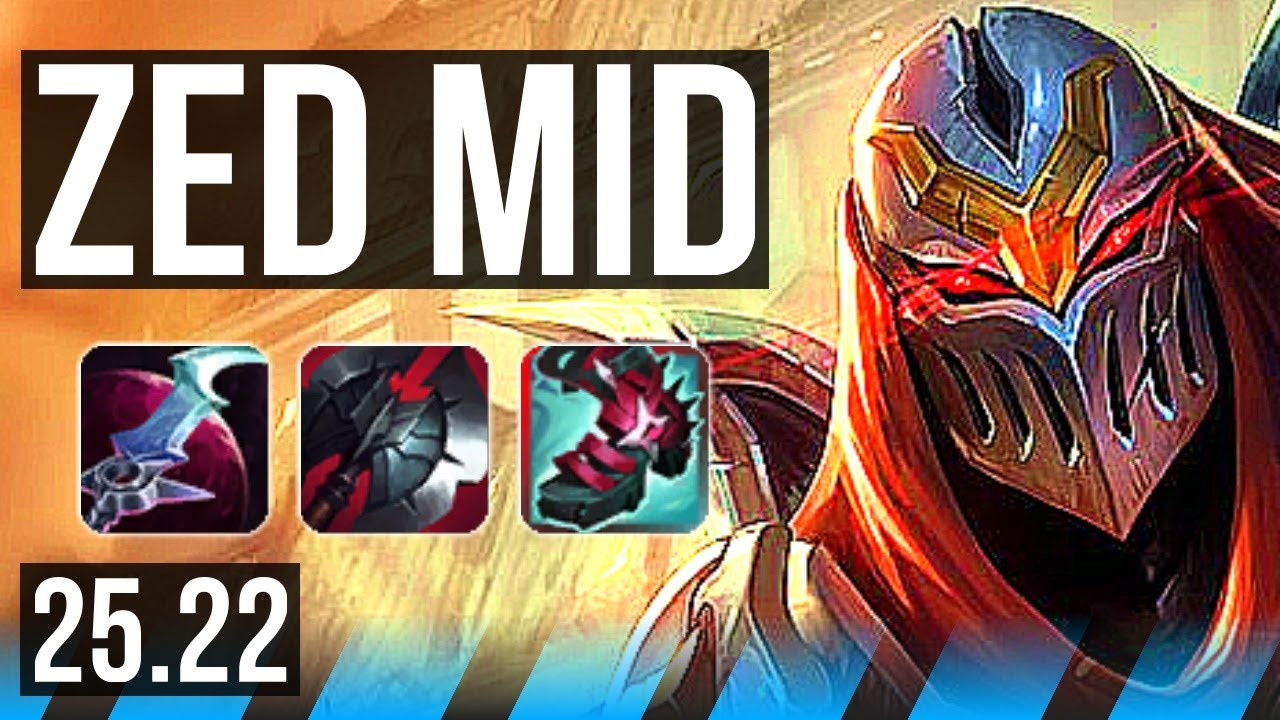 ZED vs MALZAHAR (MID) | Quadra, 8 solo kills, 18/2/5, Legendary | EUW Master | 25.22