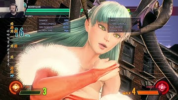 MvC Infinite: In-the-Lab w/Morrigan (training mode)