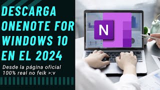 ¿Cómo descargar OneNote for Windows 10 en 2024 de forma oficial? #fyp #fypシ #onenote #education #fy