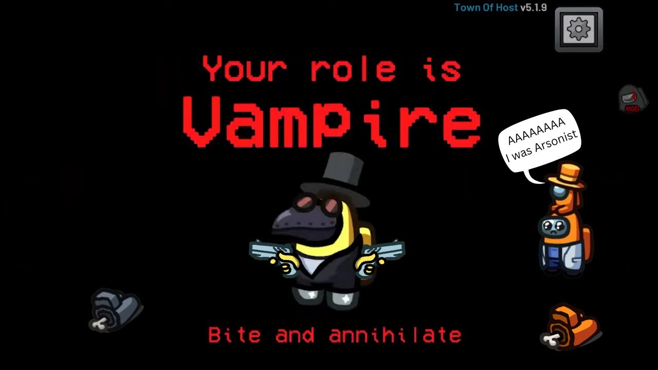 Modded Among Us | Perfect Vampire | Full Vampire Polus Gameplay | Town of Host Mod